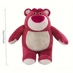 Strawberry Bear Plush Toy & Pillow Doll - Soft Polyester Fabric