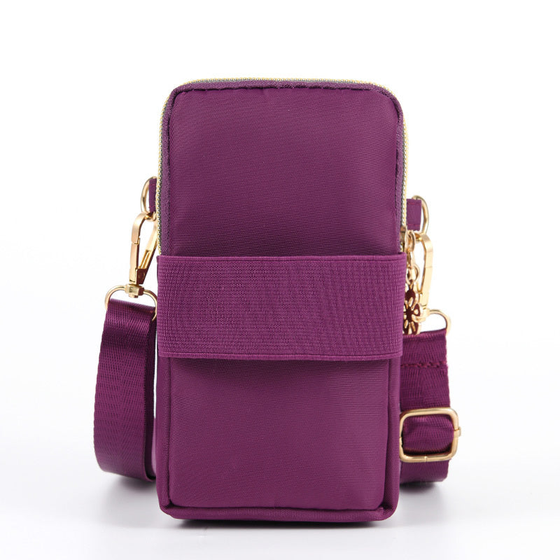 Vertical Crossbody Phone Bag Coin Purse One Shoulder Earphone Bag