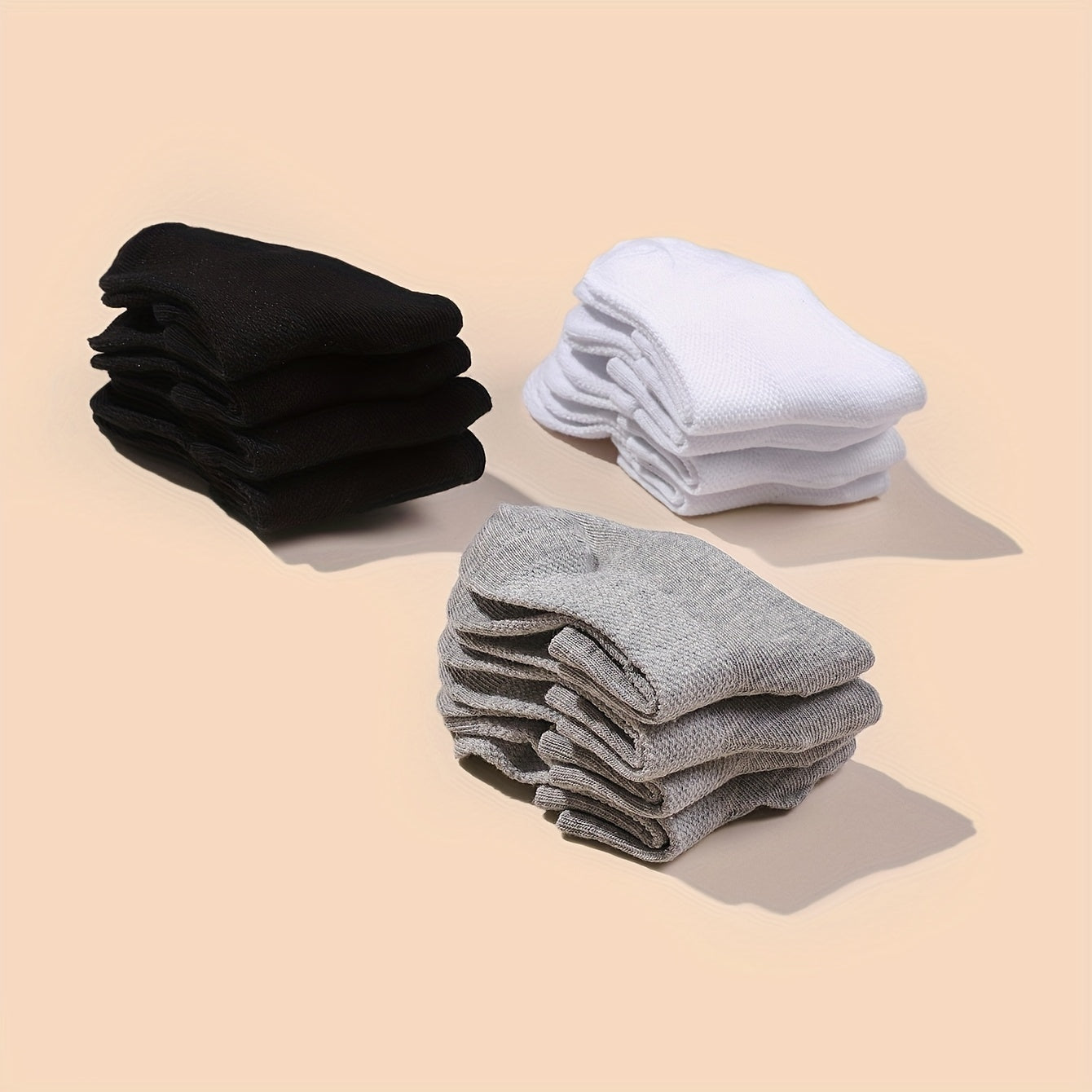 12 Pairs Kids Breathable Short Socks for Daily Wear
