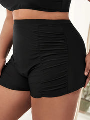  Ruched High Waist Tummy Control Beach Shorts