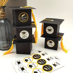 Graduation Season Bachelor Hat Favor Box Set