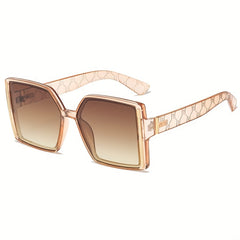 Unisex Square Metal UV400 Sunglasses