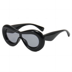 Thick Frame Sexy Lip Y2K Sunglasses Women Punk Party Shades Futuristic Eyewear