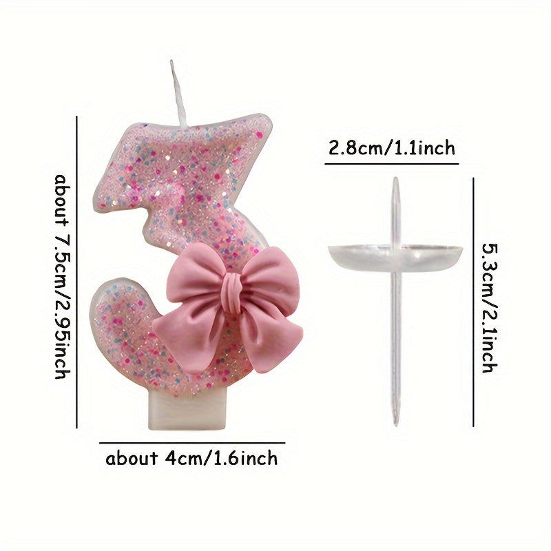 1pc Digital Candle Outdoor Party Birthday Cake Decoration 0-9 Number