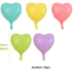 18 Inch Macaron Love Balloon Decor Set of 10