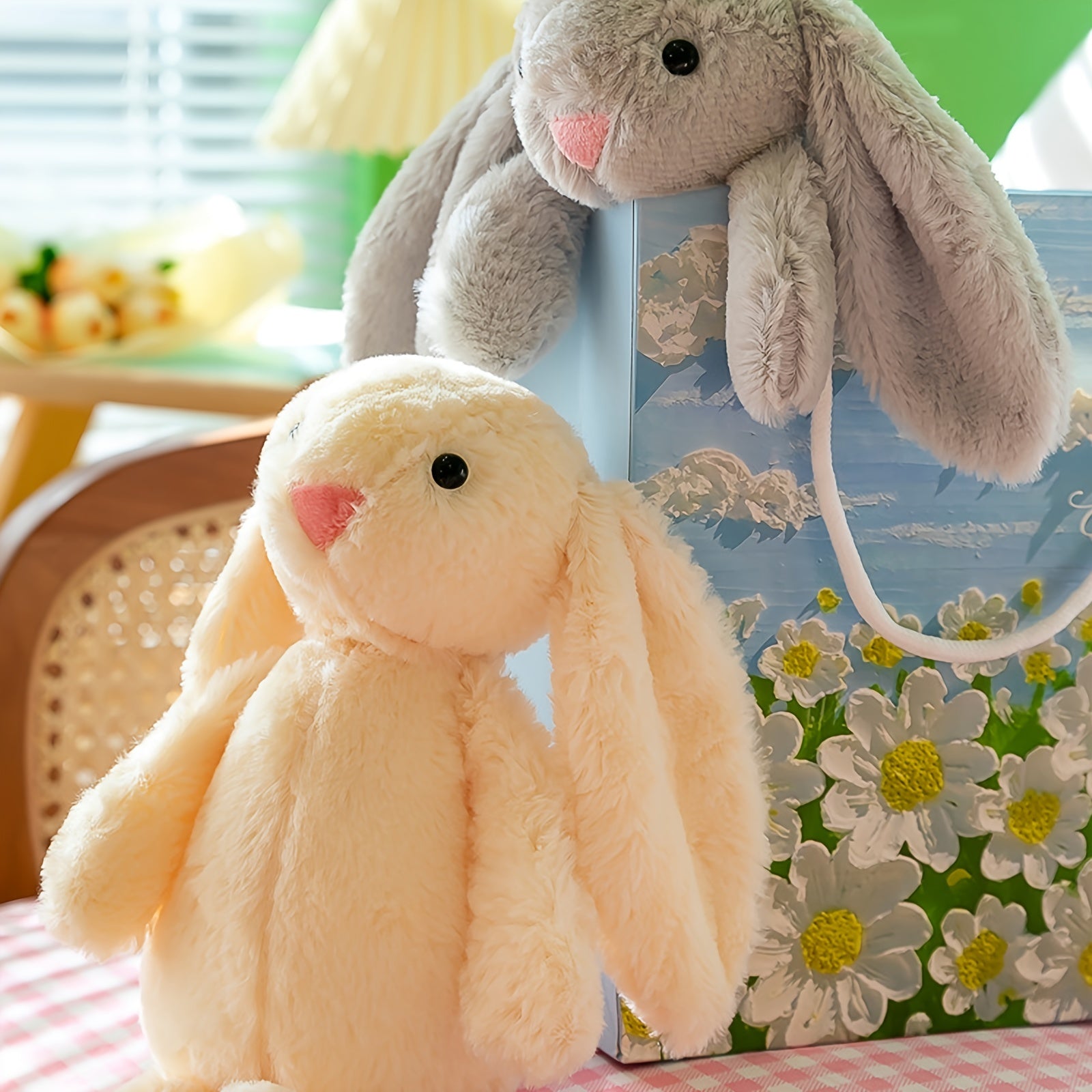 Rabbit Doll 30cm Long Ears Plush Hand Puppet Boy Girl Gift Children's Plush Toy