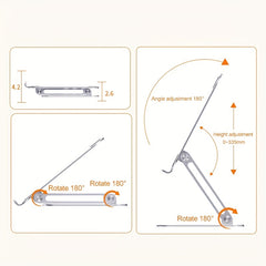 Vertical Lift Bracket for Heat Dissipation Office Adjustable Portable Notebook