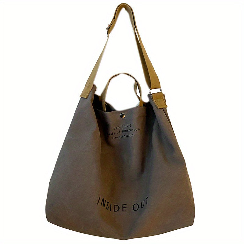 Large Capacity Canvas Tote Bag Handbag Gym Shoulder Shopping Swimming Bag