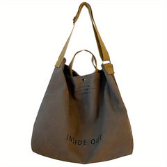 Large Capacity Canvas Tote Bag Handbag Gym Shoulder Shopping Swimming Bag