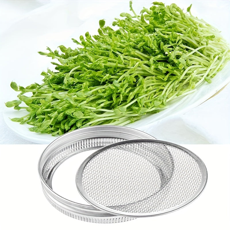 Stainless Steel Sprouting Jar Strainer Kit