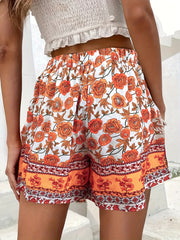 Boho Beach Wide Leg Shorts Women's Clothing