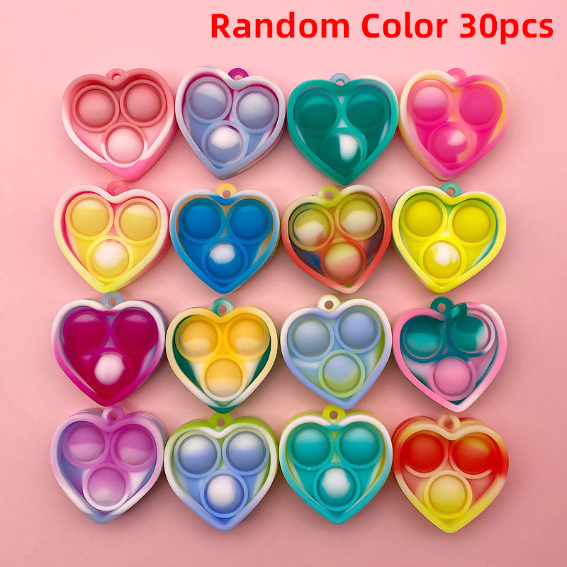 30pcs Heart Shaped Fidget Toys - Perfect for Parties & Students