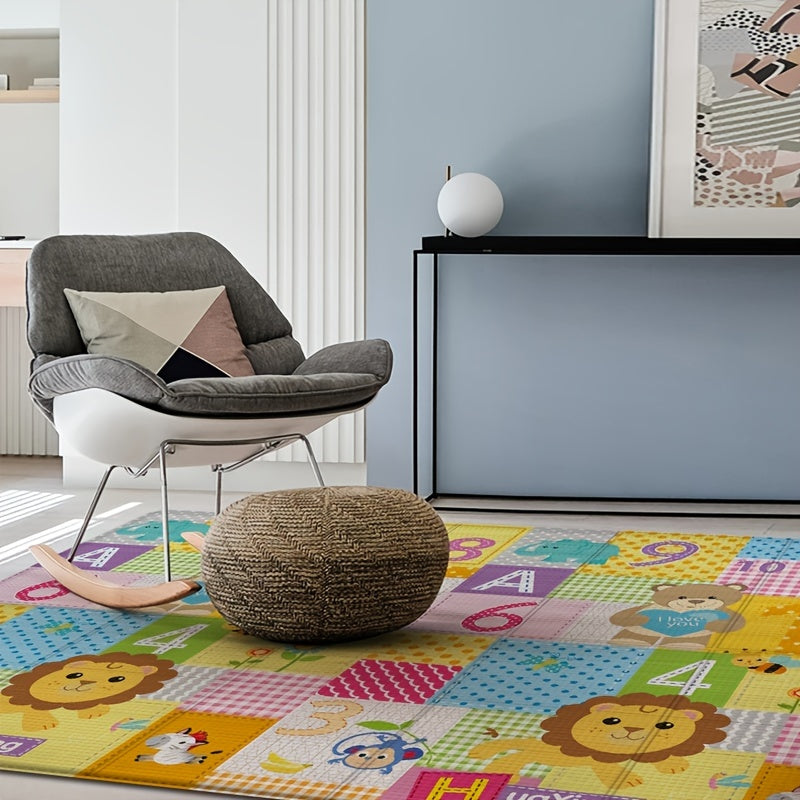 Foldable Cartoon Pattern Play Mat for Learning & Playing