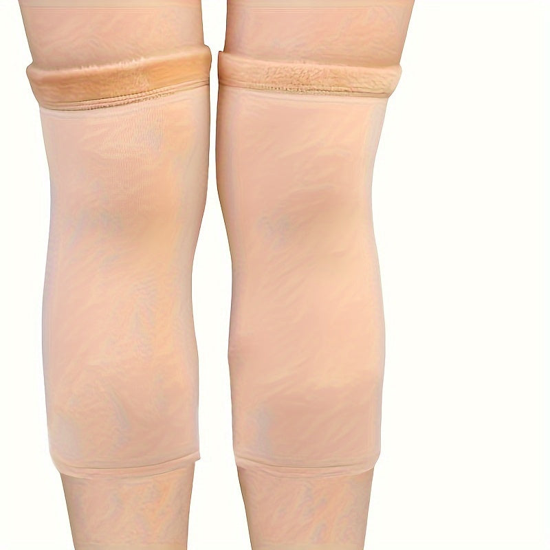 Warm Elderly Knee Pads Thickened Fleece Women's Winter Cycling Supplies