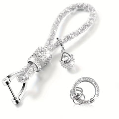 Crystal Bling Car Keychain For Women Rhinestone Keychain Ring