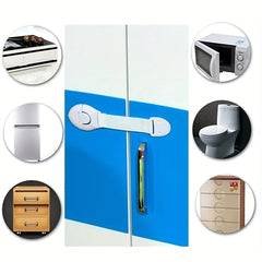 10pcs Child Safety Cabinet Lock Baby Proof Security Protector Drawer Door Lock
