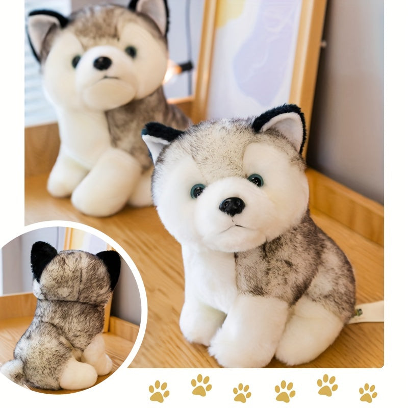 Husky Plush Toy Maojian Dog Long Plush Animal Doll Gift