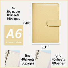 A6 Girl Heart Notebook Minimalist College Diary