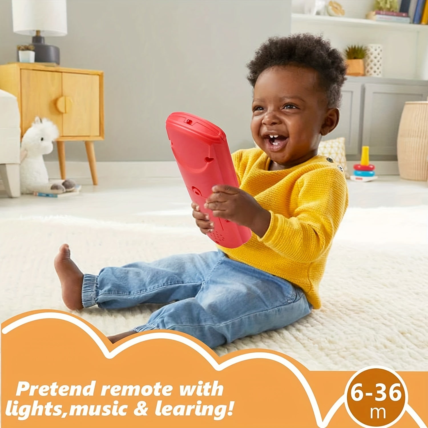 Early Educational TV Remote Control Baby Toy 6 Months Plus