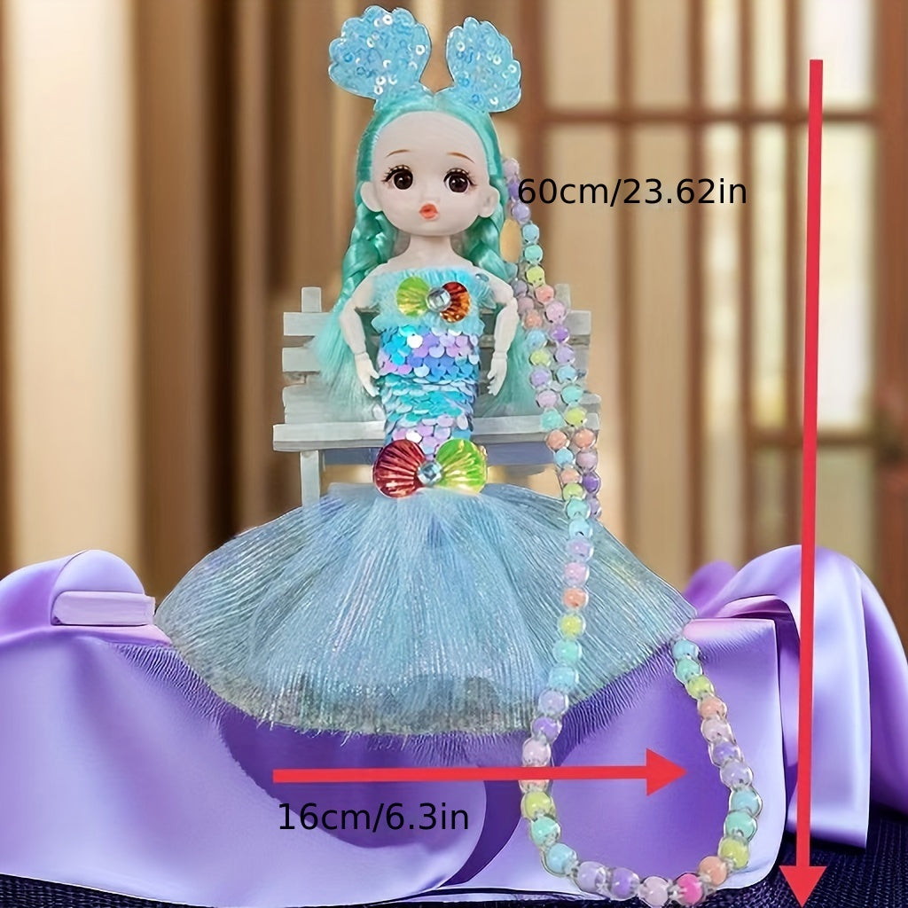Mermaid Princess Necklace Doll Pendant Perfect Birthday Gift