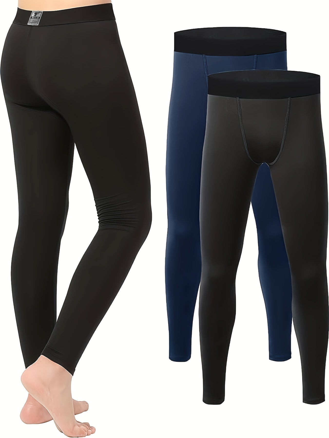 TELALEO Youth Compression Leggings Athletic Base Layer Moisture Wicking