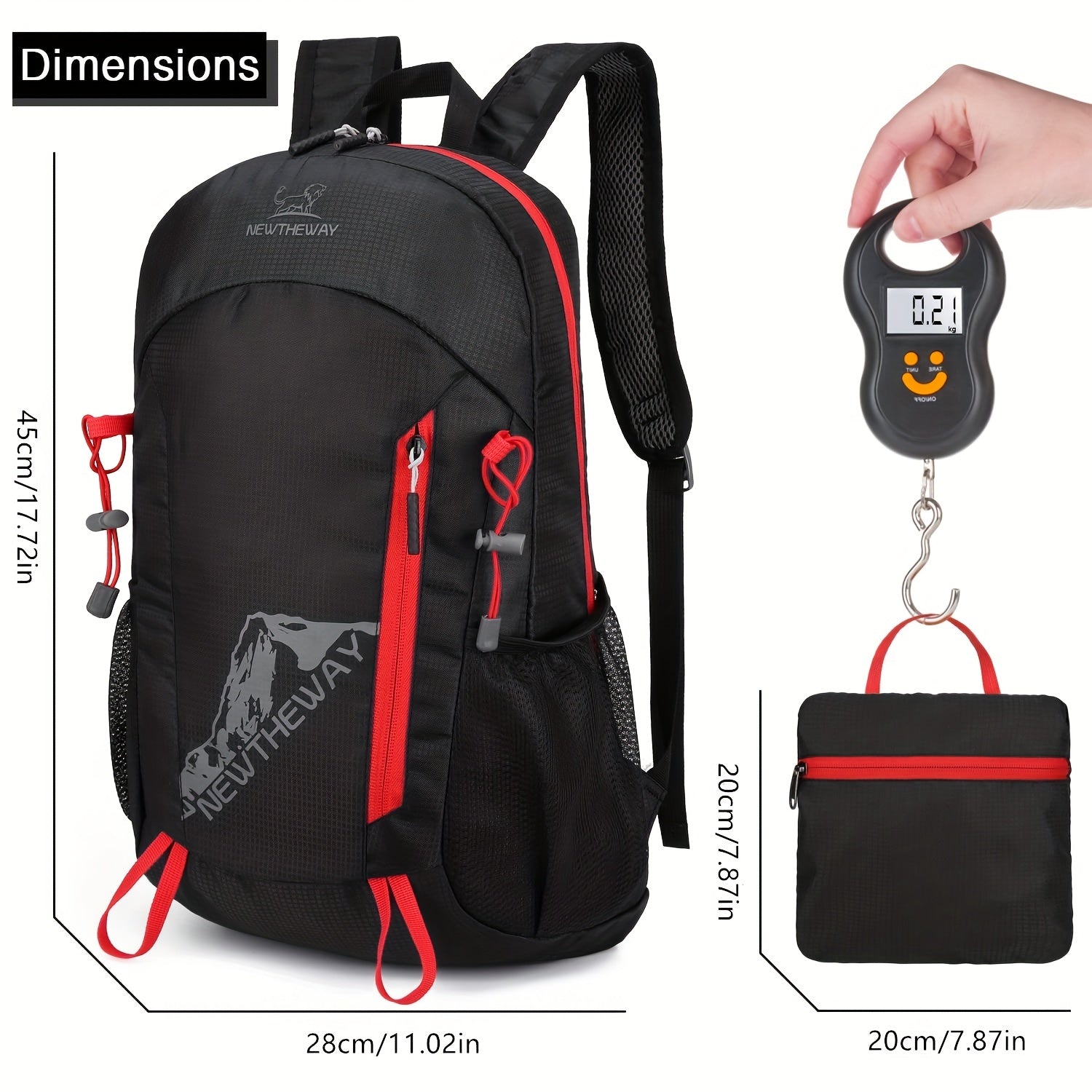 Large Capacity Foldable Backpack for Camping Hiking Travel