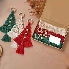 3pcs DIY Christmas Tree Weaving Set for Home Decor