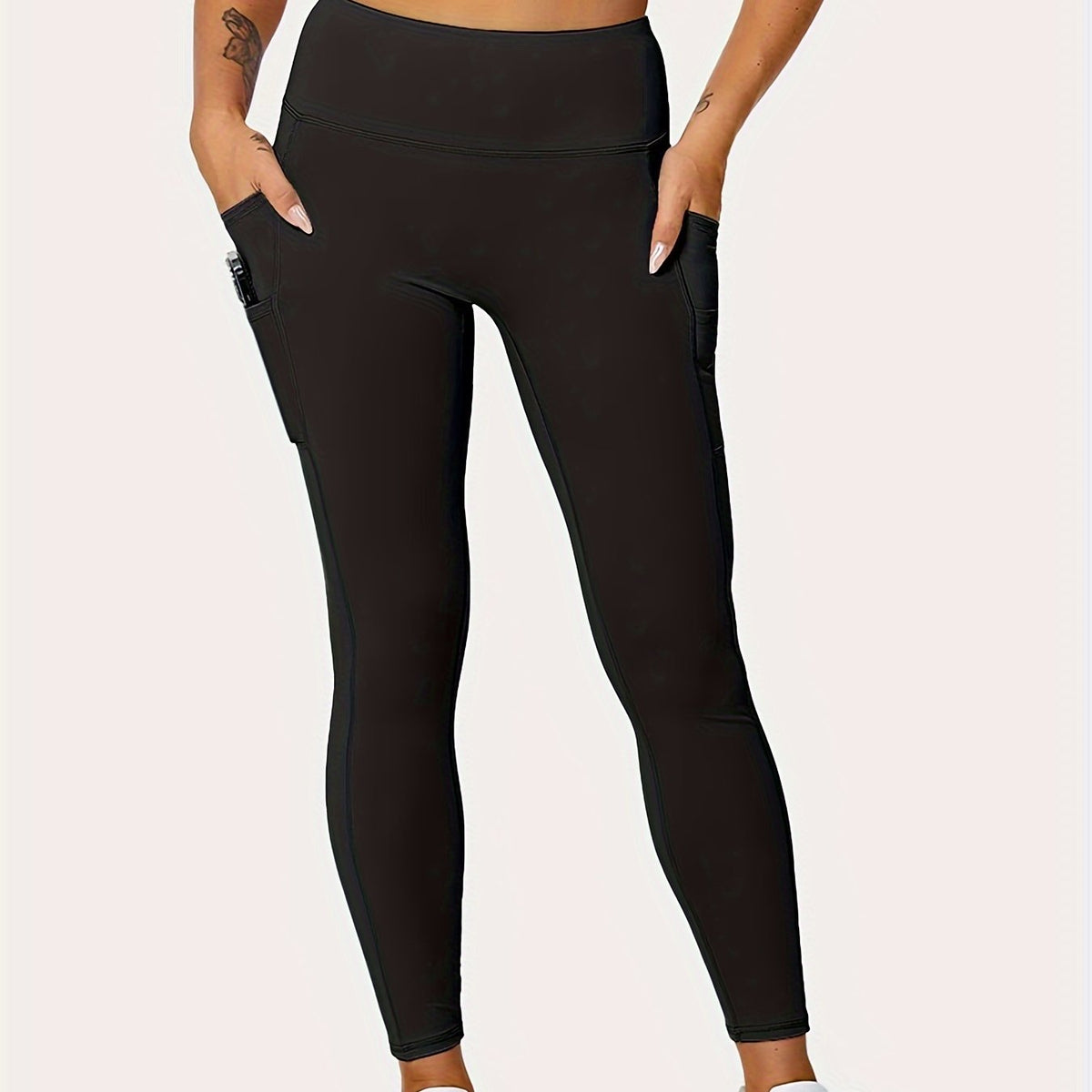  Sports Leggings With Pockets High Rise High Stretch Skinny