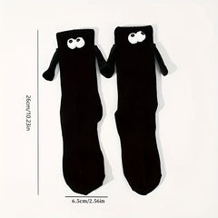 Cute Magnetic Couple Socks Set - Funny Sweat Absorbing Design