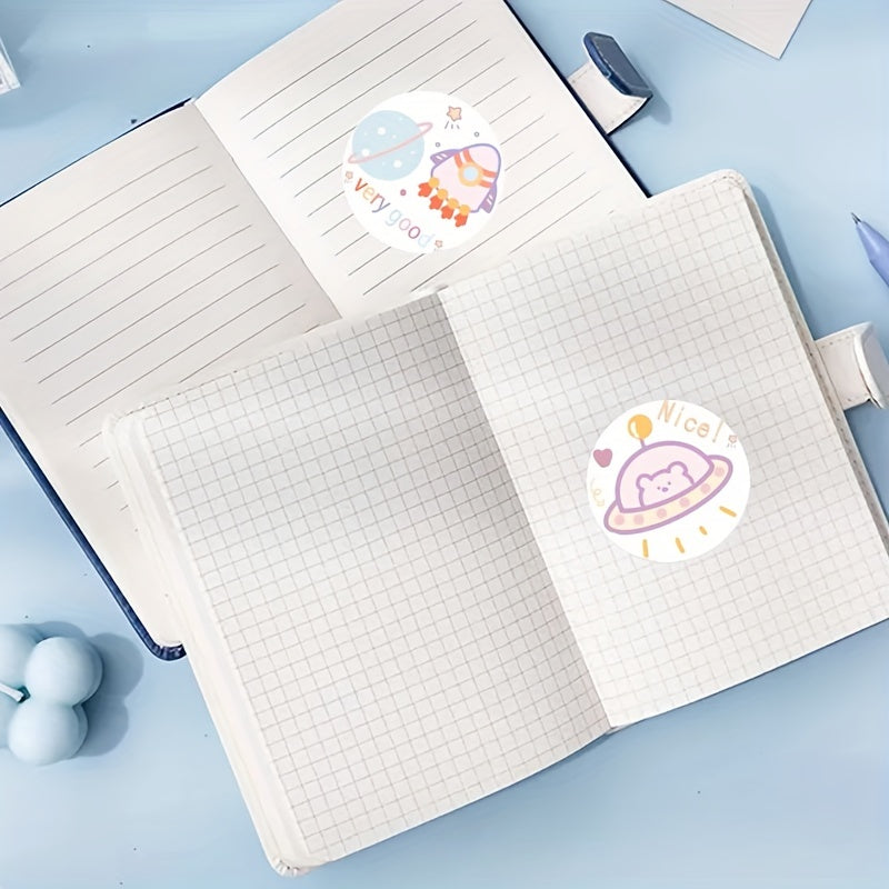 500 Astronaut Stickers DIY Scrapbook Diary School Supplies