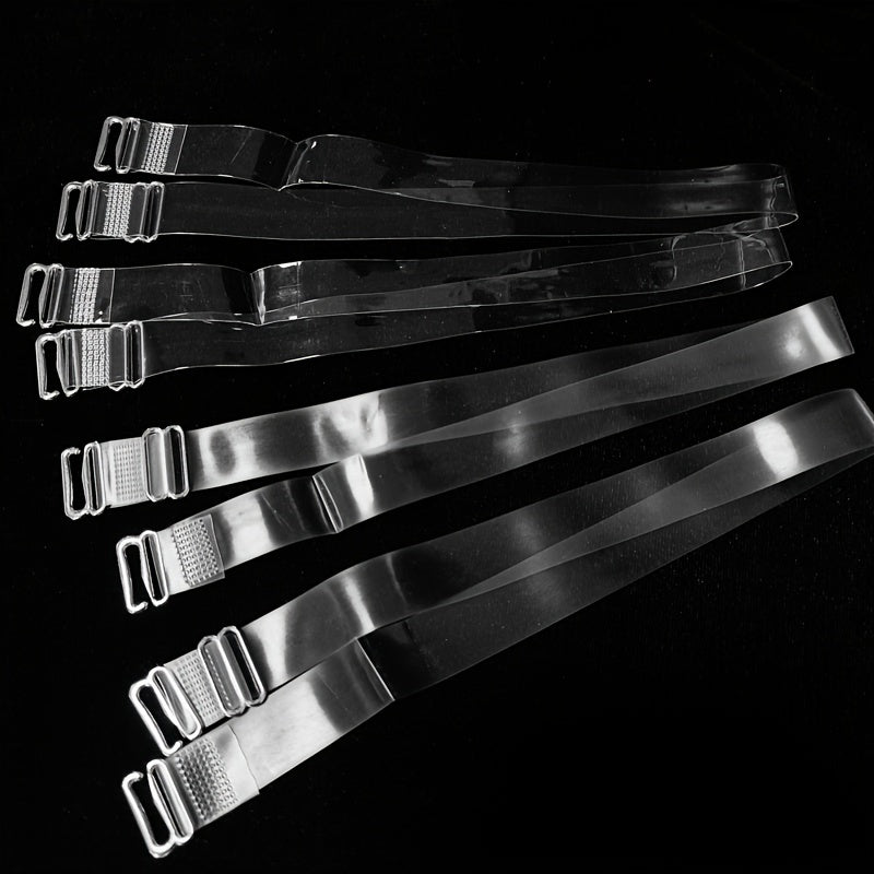 6pcs Transparent Shoulder Straps Invisible Adjustable Underwear Straps