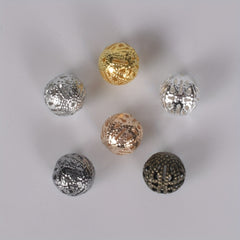 40-50-100pcs 4-20mm Hollow Round Beads DIY Spacer Bracelet Necklace Jewelry