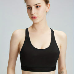 Wireless Racerback Sports Bra Yoga Fitness Bra