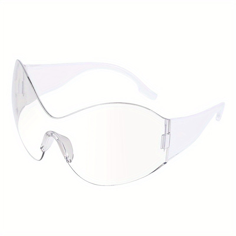 Y2K Large Lens Shield Sunglasses UV400