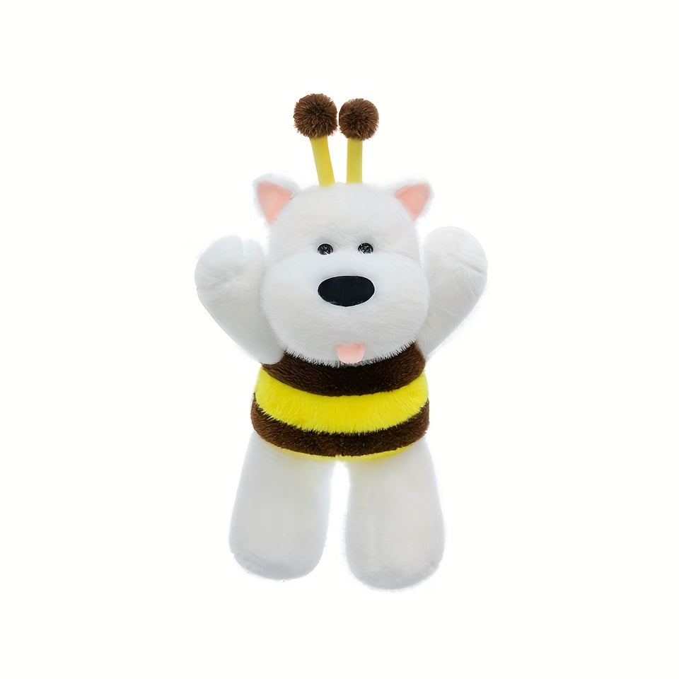 JIAJCHUF Plush Bee Puppy & West Highland Terrier Soft Hug