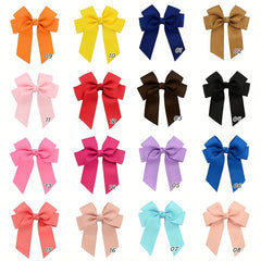 4pcs Bow Ribbon Hair Clips for Girls