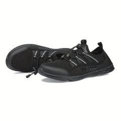Men's Mesh Drawstring Water Shoes Lightweight Non Slip Outdoor Shoes