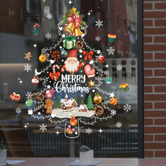 Christmas Window Sticker Santa Claus Snowman Decoration