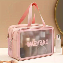 Makeup Zipper Bag Waterproof Satchel - Travel Toiletry Wash Bag