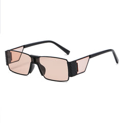 Small Frame Square Sunglasses Black