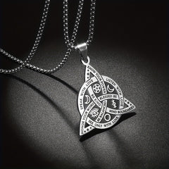 Viking Witch Celtic Knot Pendant Necklace Gothic Necklace
