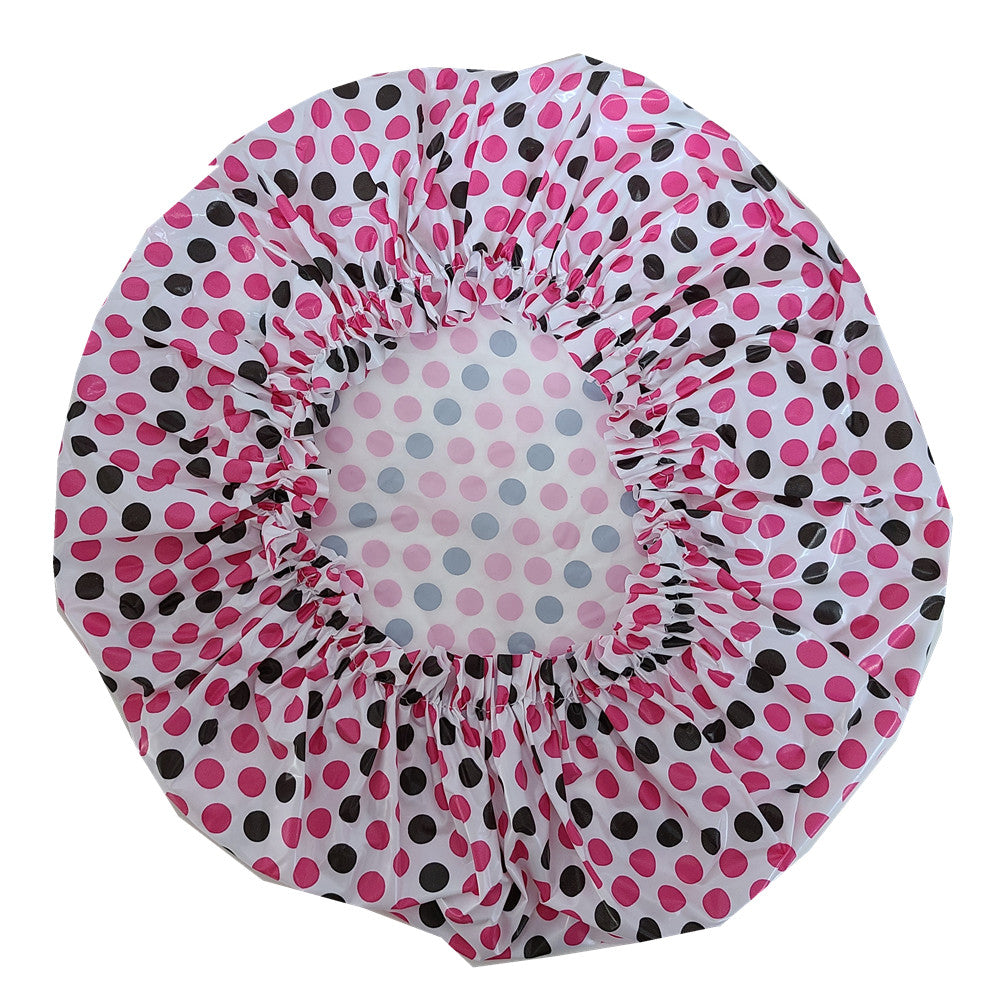 Waterproof Reusable Shower Caps with Elastic Band