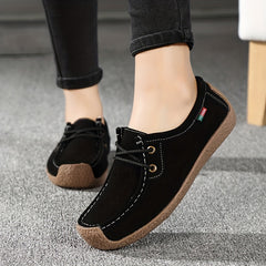 Soft Sole Loafers Classic Round Toe Flat Shoes Women's Footwear
