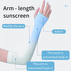 Gradient Ice Sleeve Sunscreen Arm Sleeves UV Protection Cycling Men Women