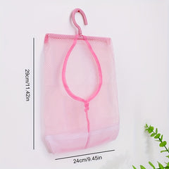 Mesh Hanging Storage Bag for Kitchen Bathroom Foldable Organizer