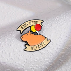 Capybara Balloon Enamel Pins