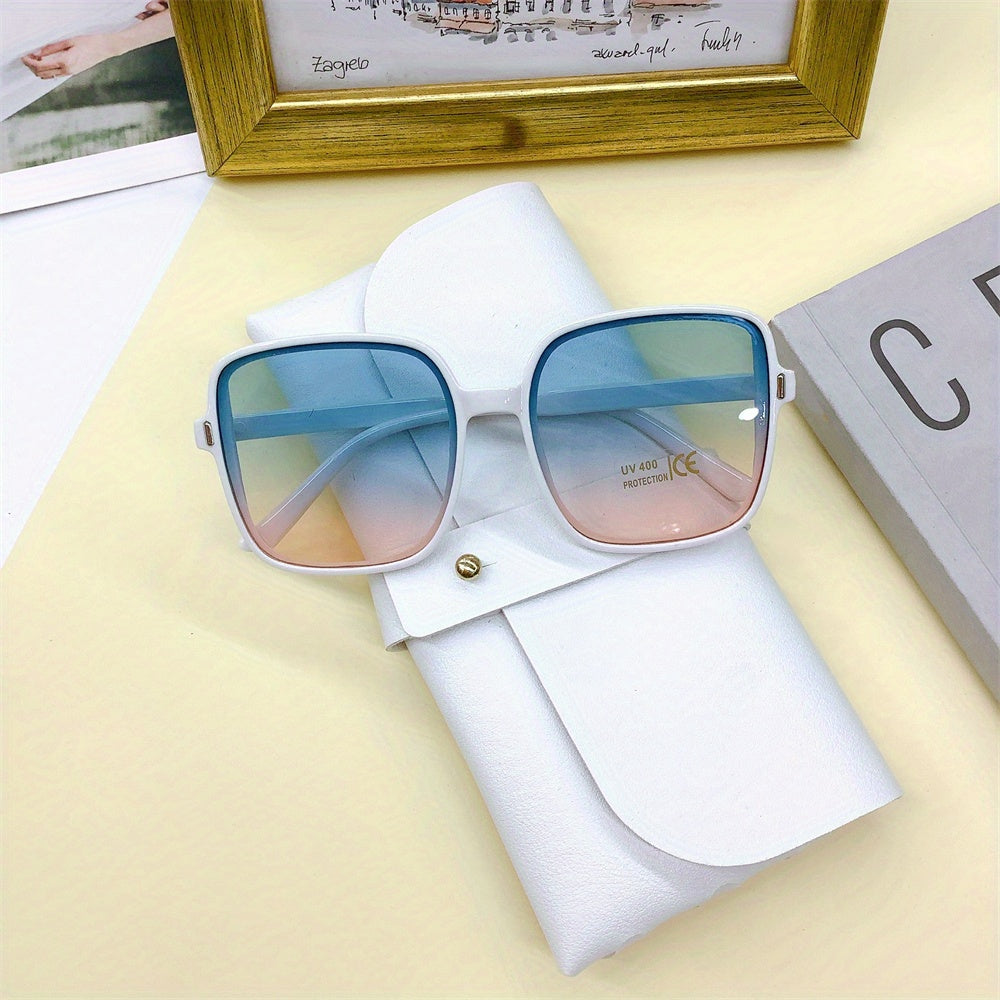 Rice Nail Square Frame Sunglasses
