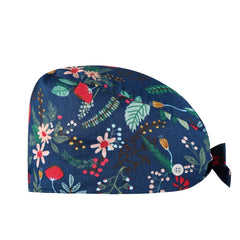 Cotton Work Cap with Button & Sweatband