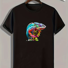 Animal Print Men's Graphic T-shirt Casual Tee For Summer