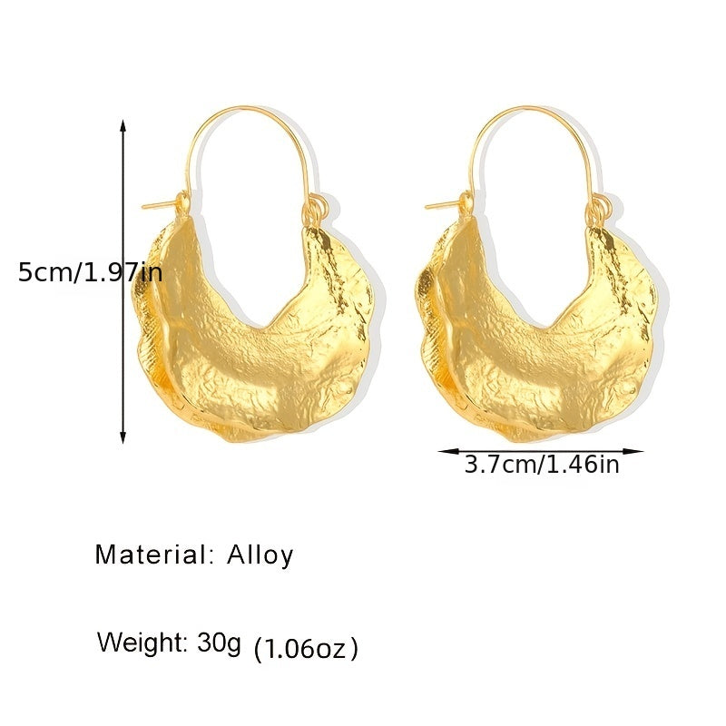 Vintage Alloy Drop Earrings Gothic Punk Statement Dangle Earrings